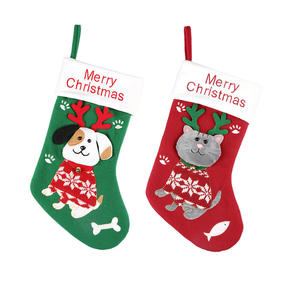 Cat & Dog Christmas Stocking
