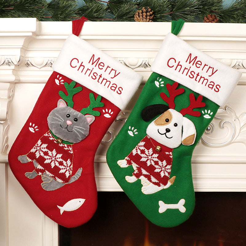 Cat & Dog Christmas Stocking