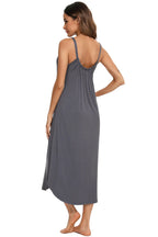 V-Neck Midi Lounge Dress for Her