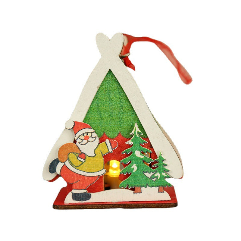 Wooden Christmas Figurine Decoration