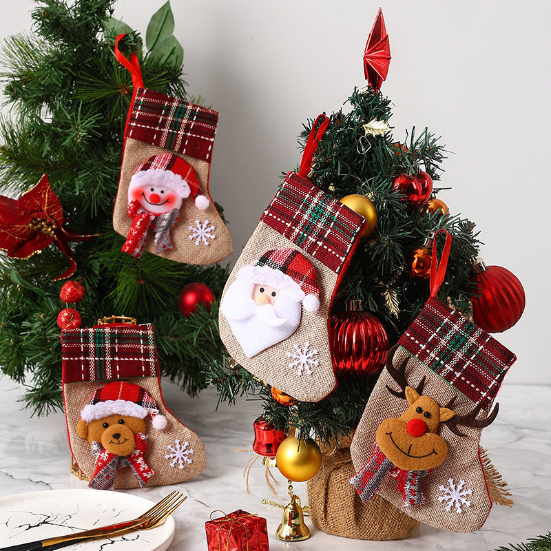 Cartoon Christmas Stocking – Small Gift Bag