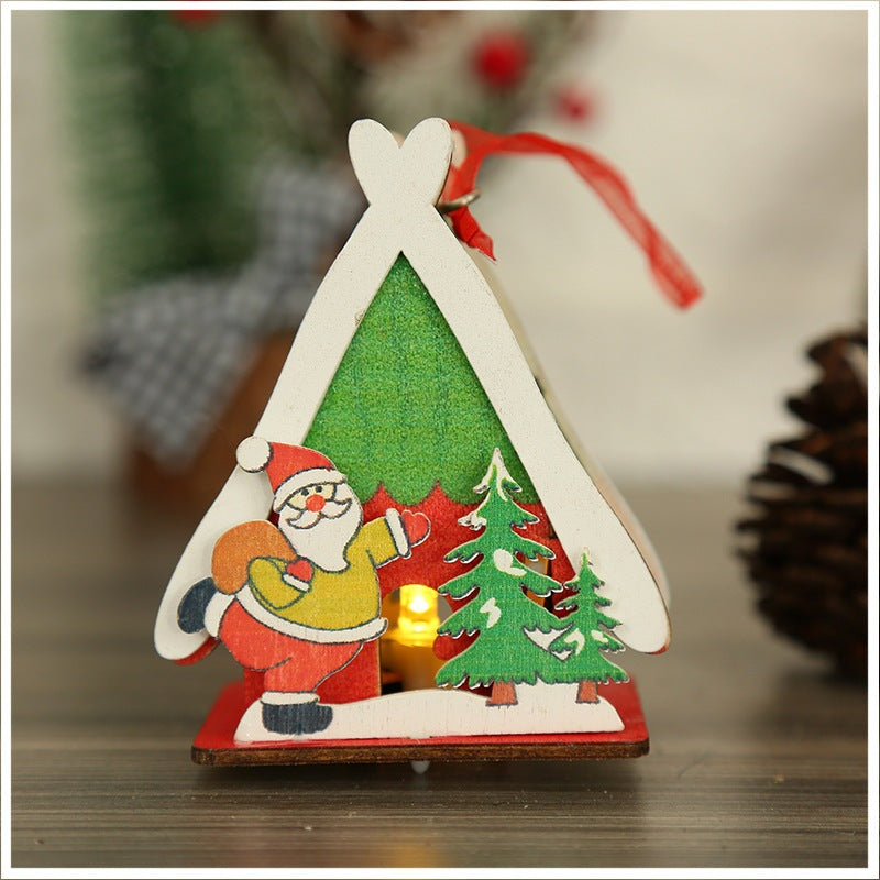 Wooden Christmas Figurine Decoration