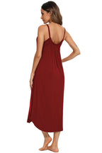 V-Neck Midi Lounge Dress for Her