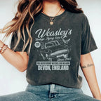 Distressed Print Short Sleeve Top