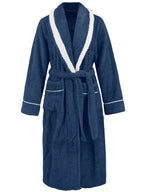 Contrast Trim Tie-Waist Lounge Nightgown