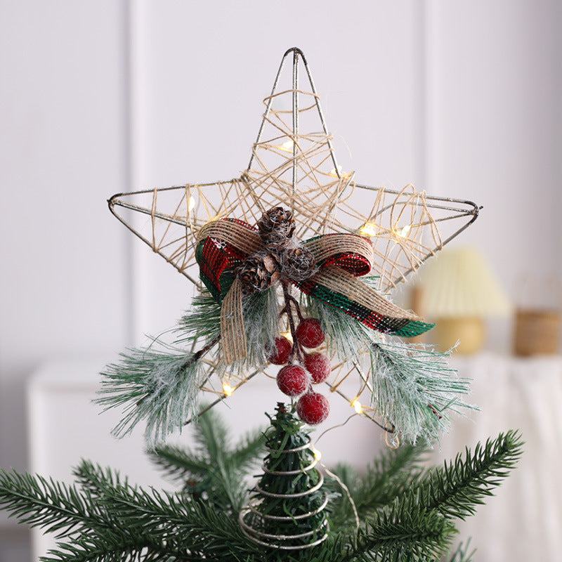 Gold Pinecone Hanging Christmas Ornament