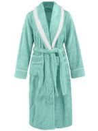 Contrast Trim Tie-Waist Lounge Nightgown