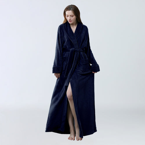 Fleece Flannel Bathrobe