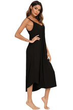 V-Neck Midi Lounge Dress for Her