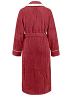 Contrast Trim Tie-Waist Lounge Nightgown