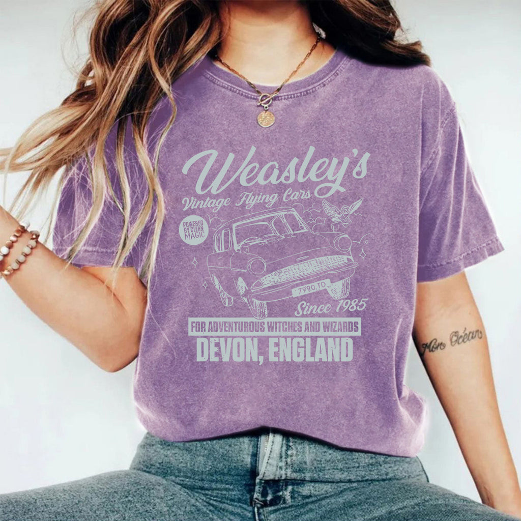 Distressed Print Short Sleeve Top