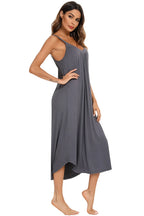 V-Neck Midi Lounge Dress for Her