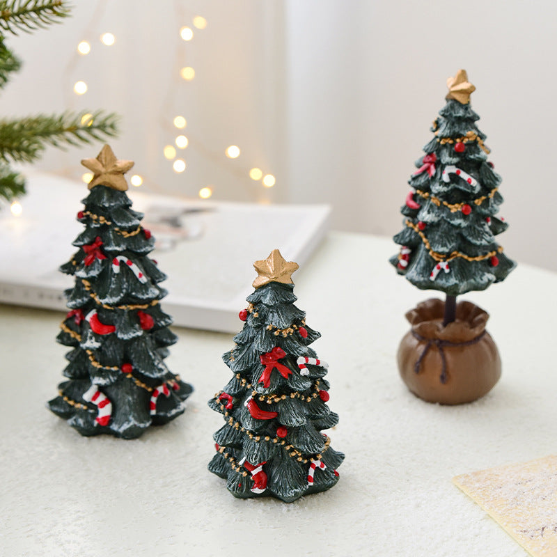 Resin Mini Christmas Tree Ornament