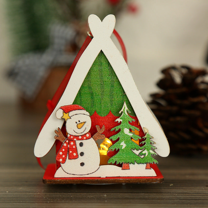 Wooden Christmas Figurine Decoration