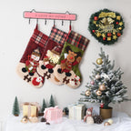 Large Check Christmas Stocking