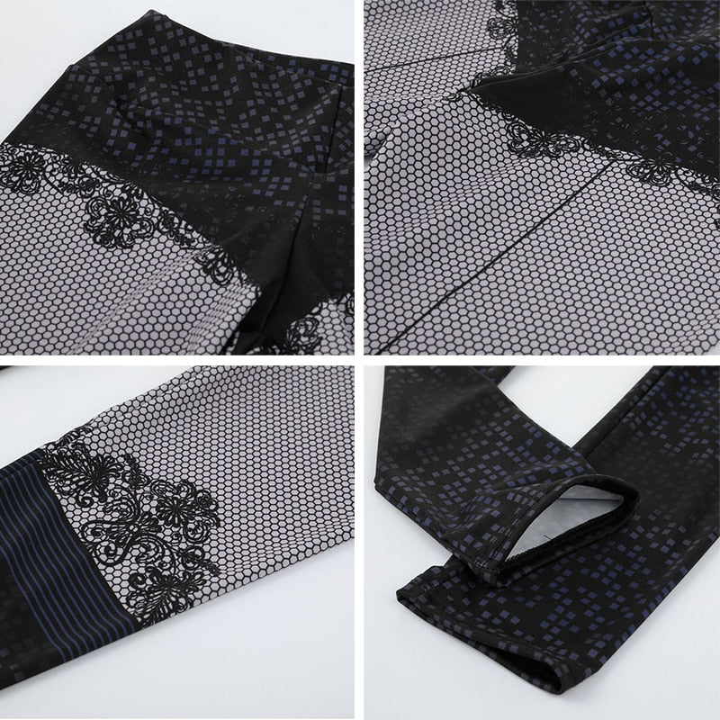3D Print High Waist Push-Up Leggings