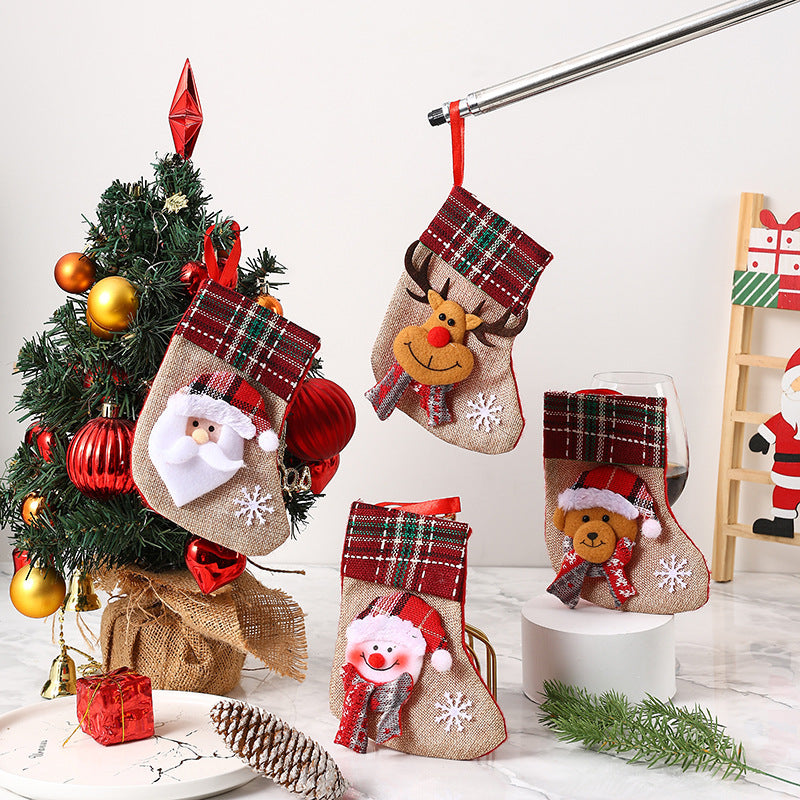 Cartoon Christmas Stocking – Small Gift Bag