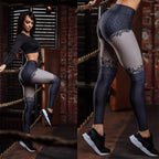3D Print High Waist Push-Up Leggings