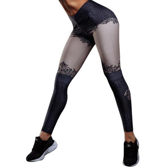 3D Print High Waist Push-Up Leggings