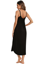 V-Neck Midi Lounge Dress for Her