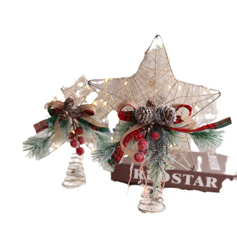 Gold Pinecone Hanging Christmas Ornament